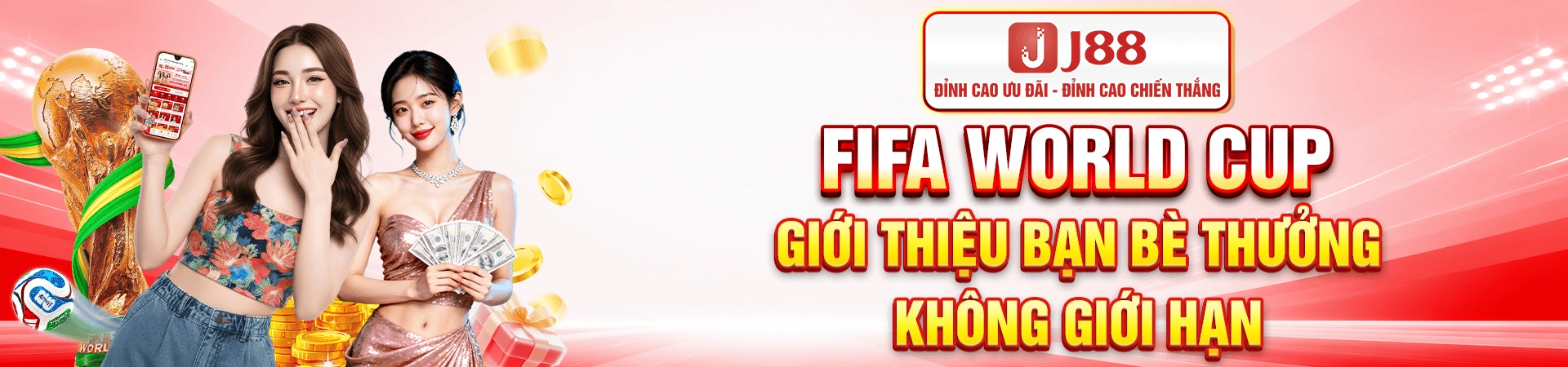 Banner giới thiệu cổng nội dung giải trí trực tuyến J88